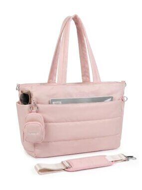 Puffy Tote Bag Water-Resistant Large Travel Work Beach Laptop Tote